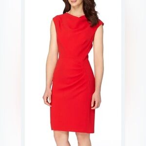 Miusol Elegant Red Midi Dress